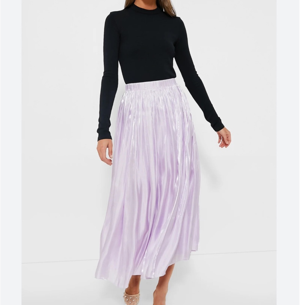 NWT! Tuckernuck Pomander Place Lilac Pleated Bellamy Skirt Sz XS$128 - Picture 2 of 3